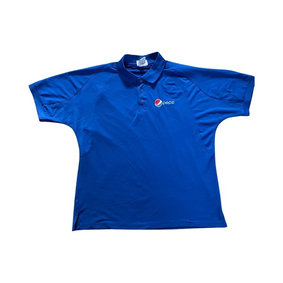 WearGuard Embroidered Pepsi Logo Blue Polo Work Shirt - Size Large, NWOT - Picture 2 of 5
